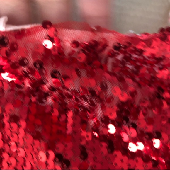 SEQUIN RED TANK or MINI DRESS SZ S - Picture 9 of 16